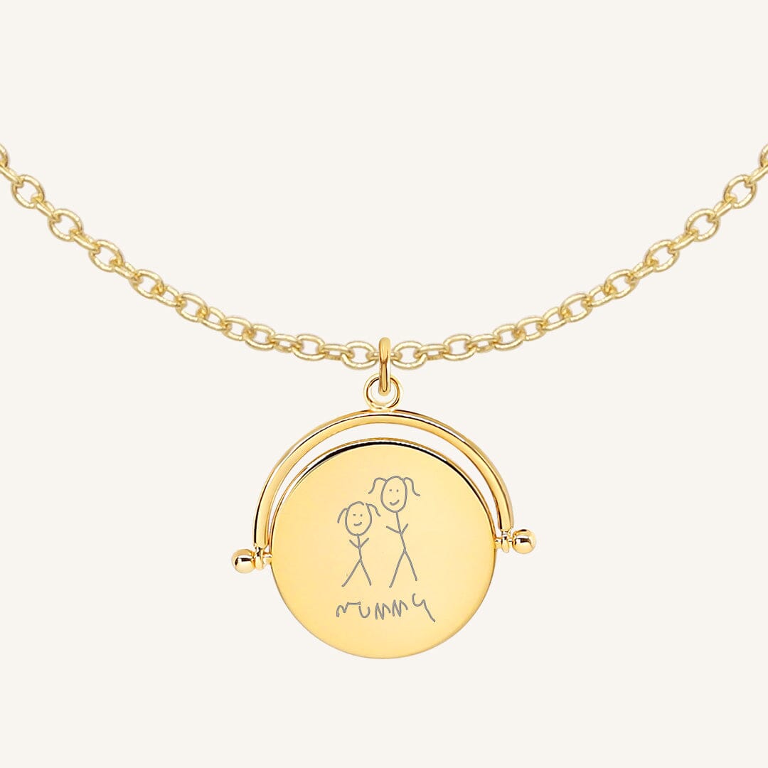 Etch Pendant Necklace