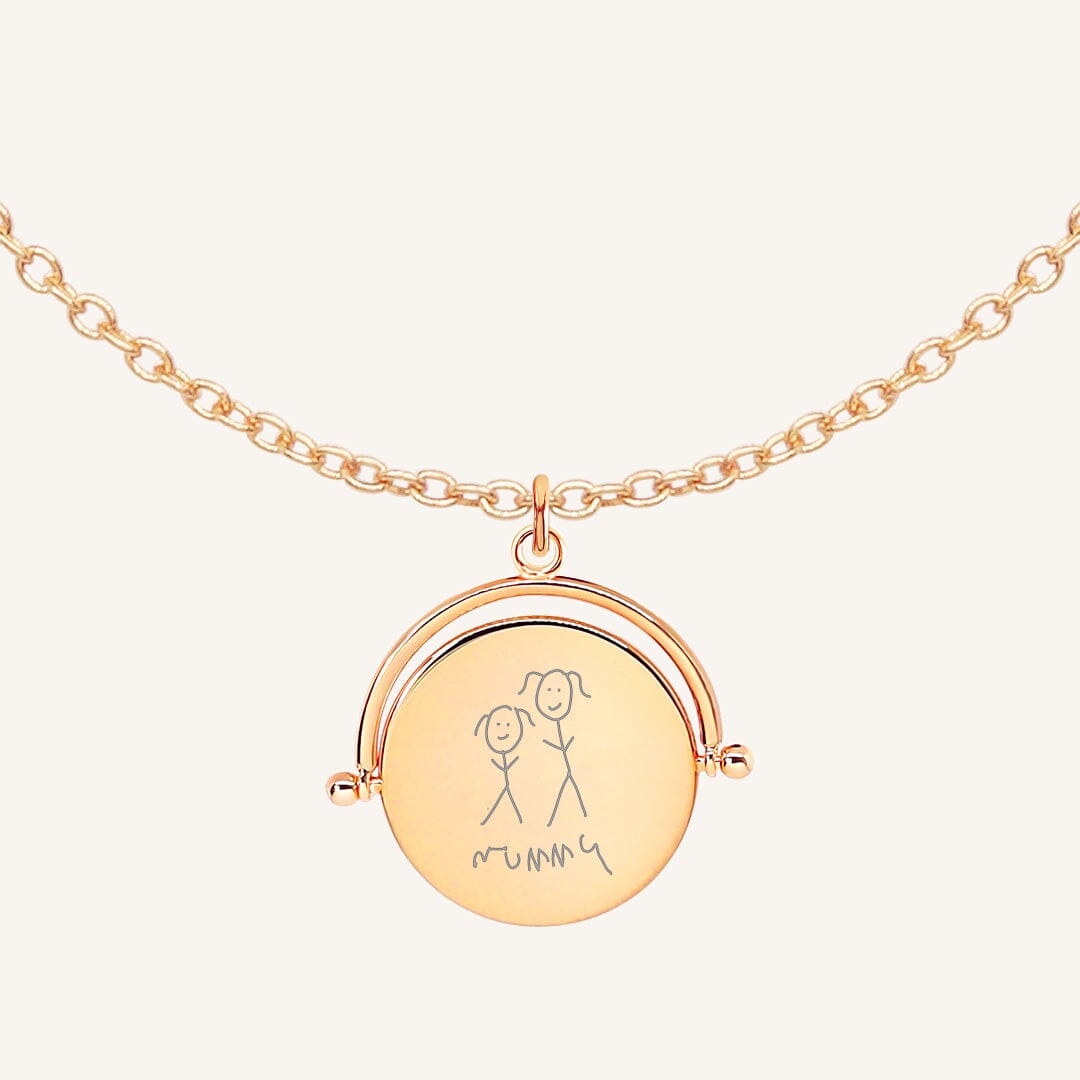 Etch Pendant Necklace