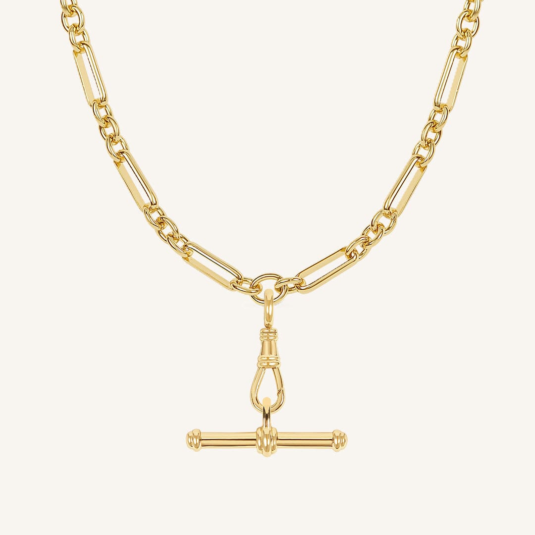 Etta T-Bar Pendant Fob Necklace