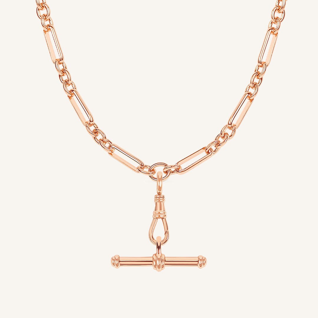 Etta T-Bar Pendant Fob Necklace