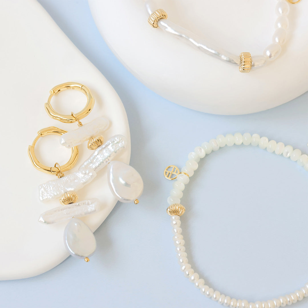 First Light Charm Hoops