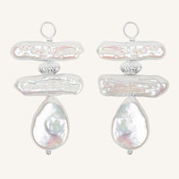 First Light Pearl Hoop Charm (Set of 2)