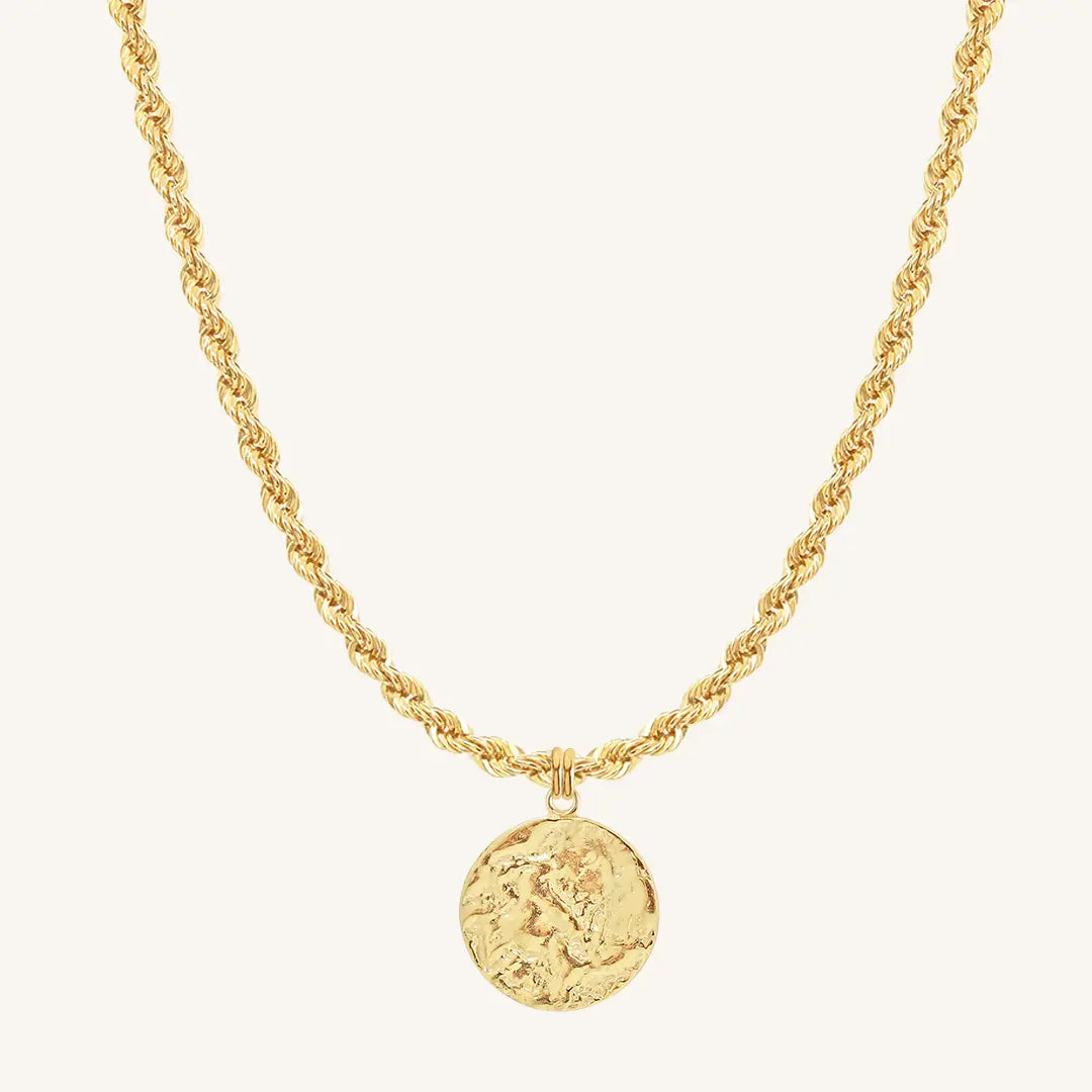 The  GOLD-Rope  Imprint Necklace by  Francesca Jewellery from the Necklaces Collection.
