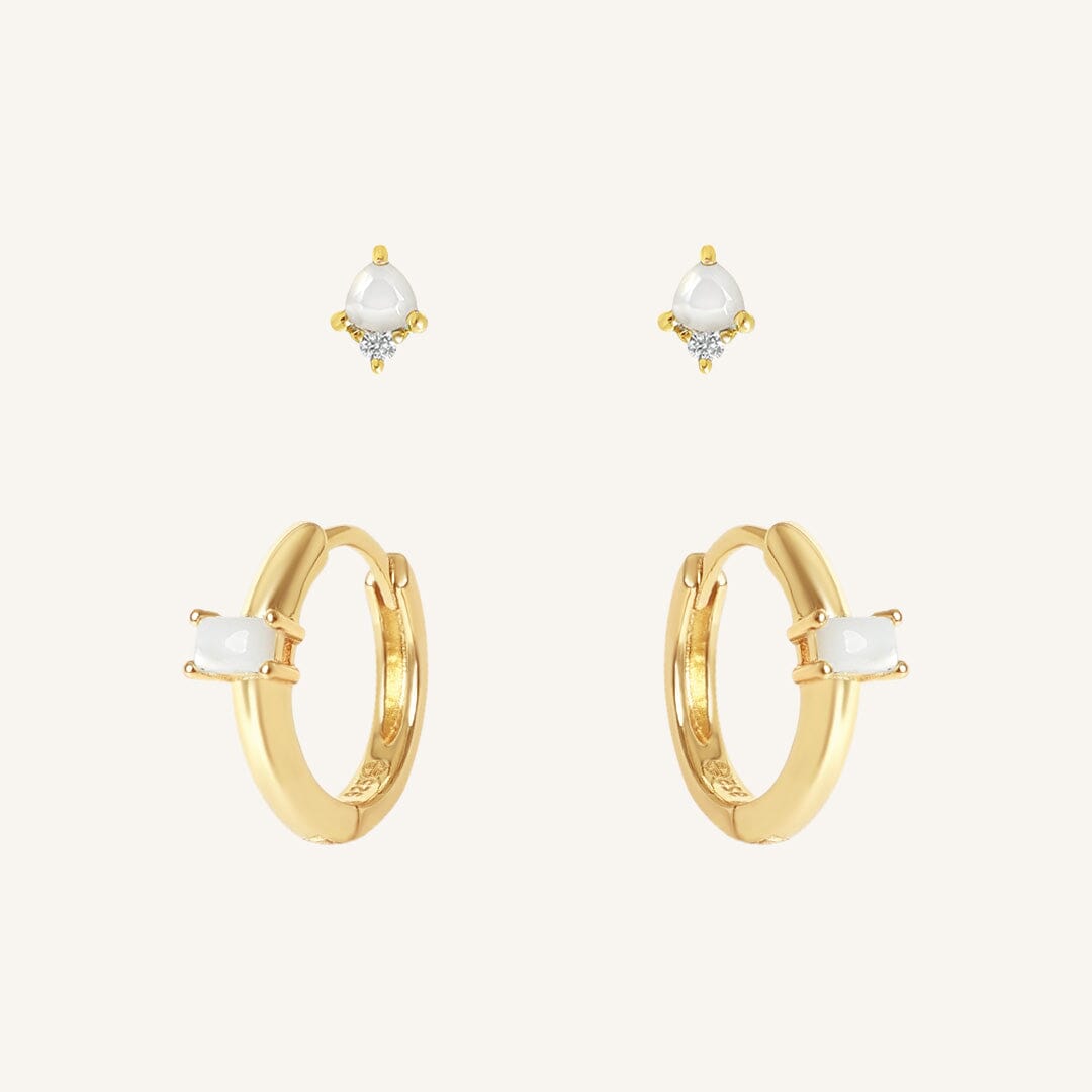 June Birthstone Earring Set