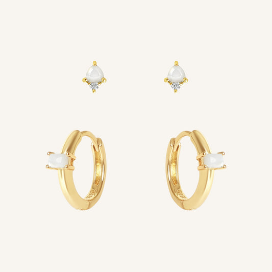 June Birthstone Earring Set