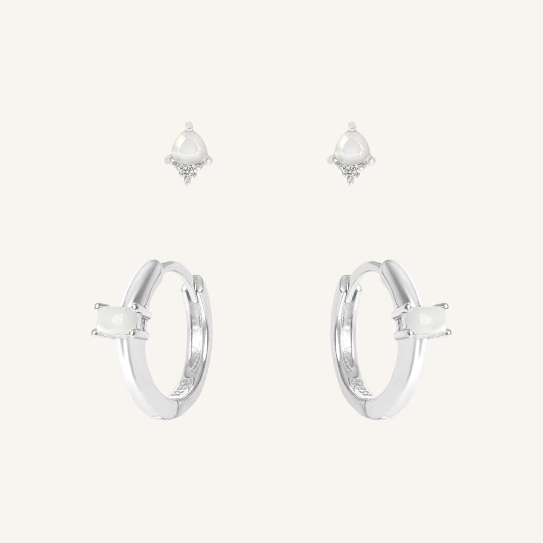June Birthstone Earring Set