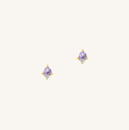 The  GOLD  June Birthstone Studs by  Francesca Jewellery from the Earrings Collection.