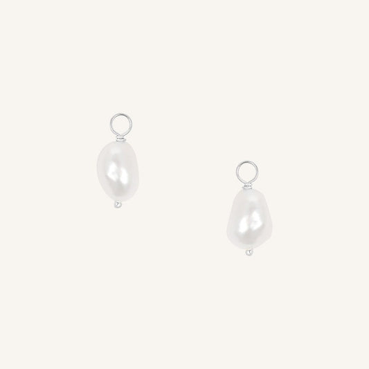 Keshi Pearl Hoop Charm (Set of 2)
