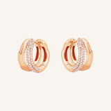 Monroe Pavé Double Huggies