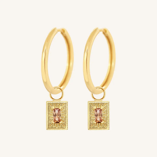 The  GOLD-Riley  Myall Create Hoops by  Francesca Jewellery from the Earrings Collection.