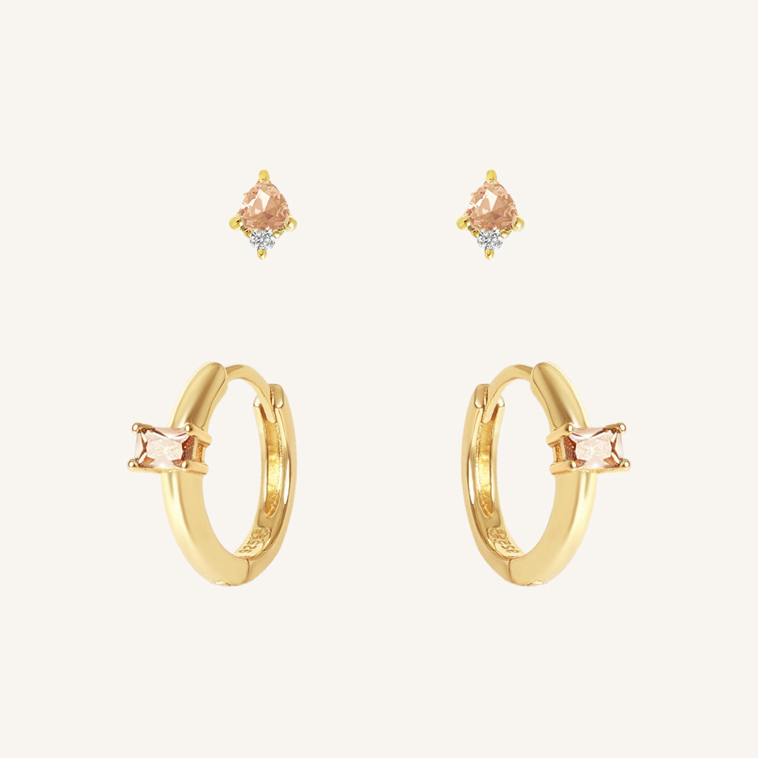 November Birthstone Earring Set