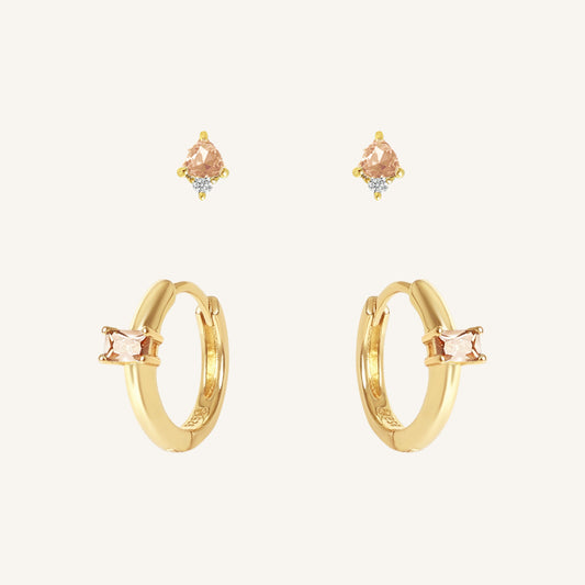 November Birthstone Earring Set