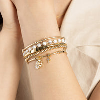 Nurture Cross Charm Bracelet