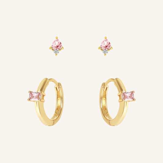 October Birthstone Earring Set