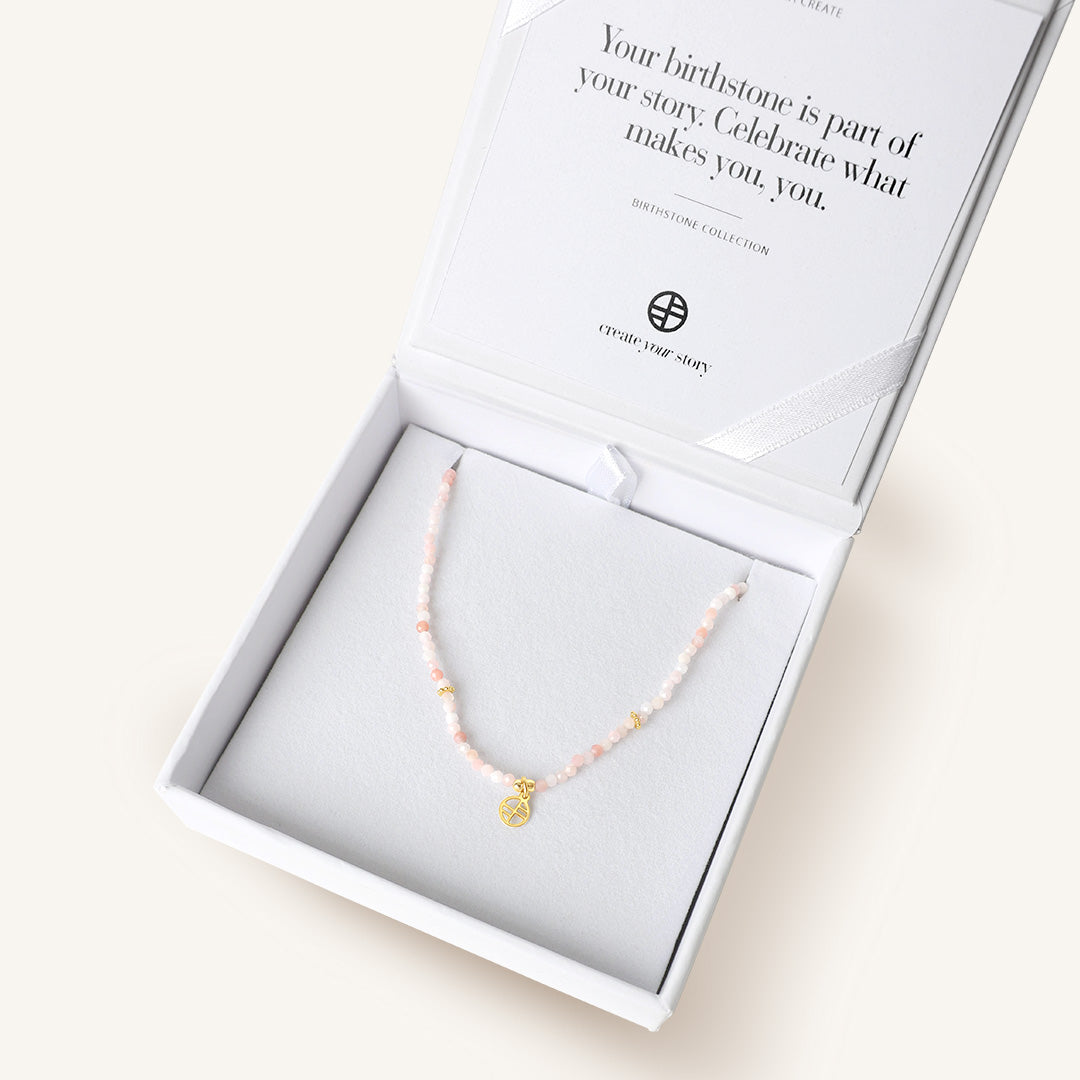 October Birthstone Necklace