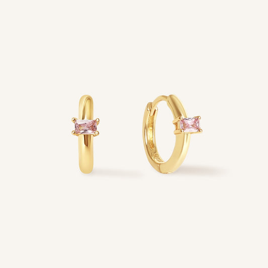 October Birthstone Huggies