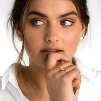 Lulu Pearl Studs - Stone of Potential