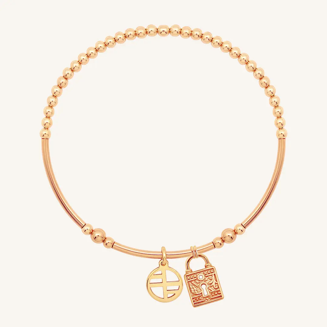 The    Sanctuary Keylock Charm by  Francesca Jewellery from the Charms Collection.