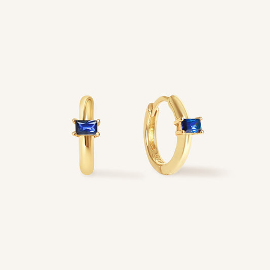 September Birthstone Huggies