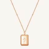 Etch Engraved Story Photo Locket Necklace