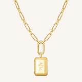 Etch Engraved Story Photo Locket Necklace