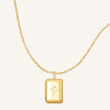 Etch Engraved Story Photo Locket Necklace