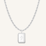 Etch Engraved Story Photo Locket Necklace