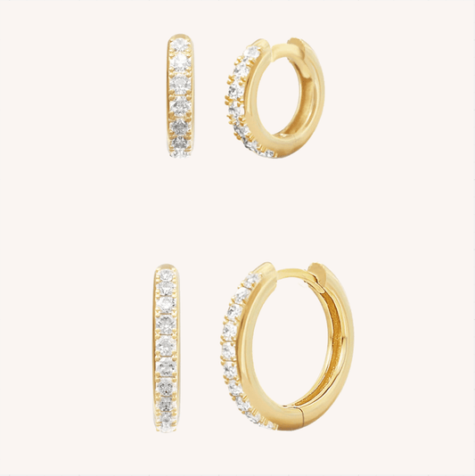 Darcy & Ruby Hoops Set