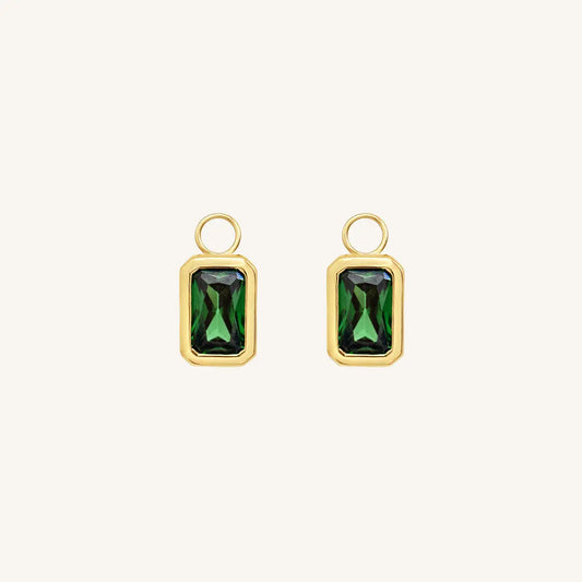 The  GOLD  Tarkine Hoop Charms Set of 2 by  Francesca Jewellery from the Earrings Collection.