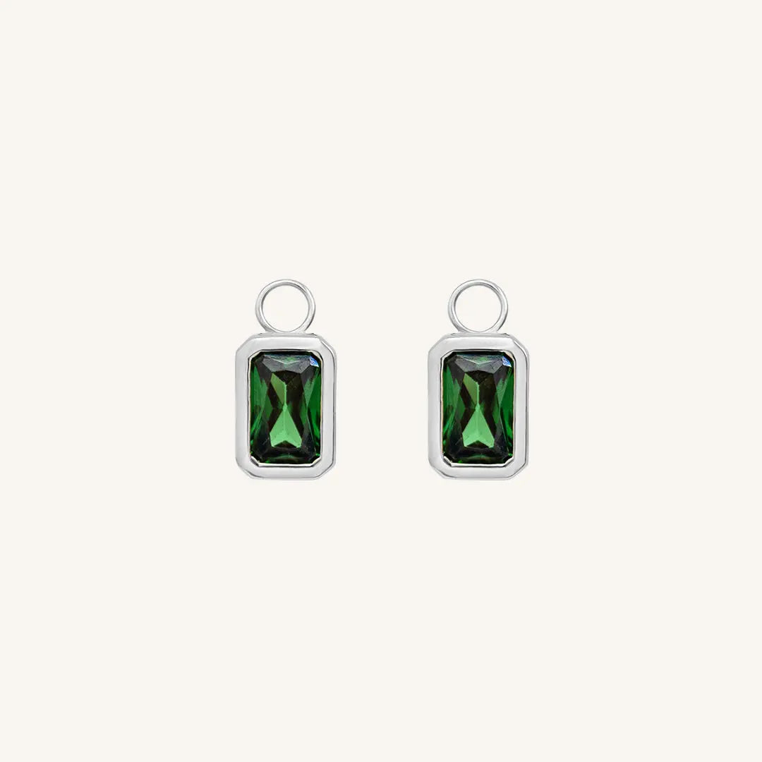 The  SILVER  Tarkine Hoop Charms Set of 2 by  Francesca Jewellery from the Earrings Collection.