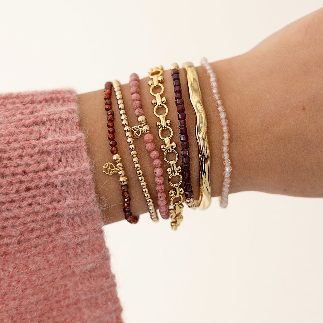 Red Garnet Division Charm Bracelet - Stone of Passion