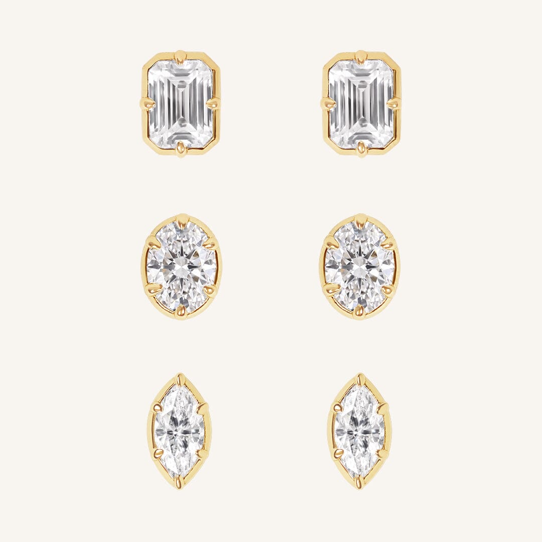 Trove Clear Stud Set