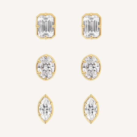 Trove Clear Stud Set