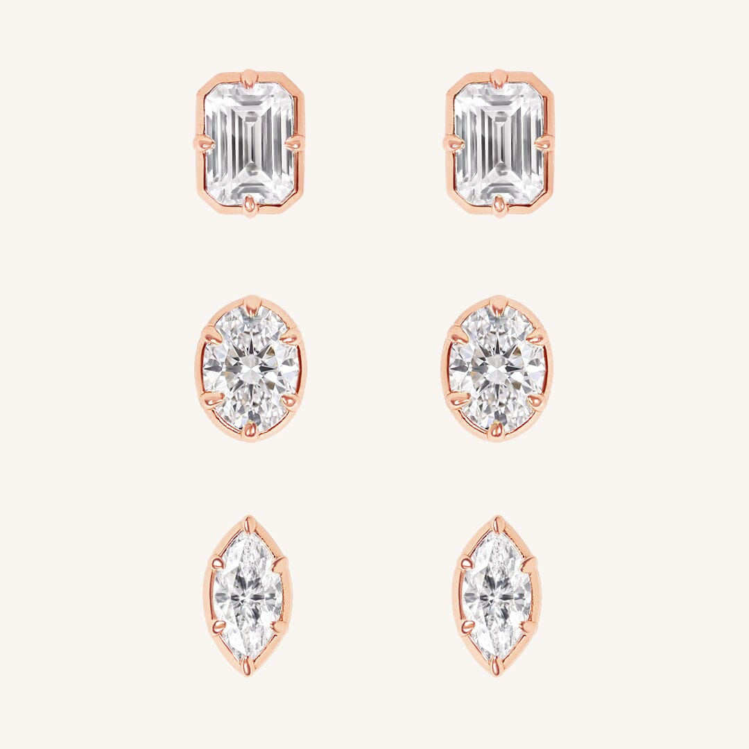 Trove Clear Stud Set