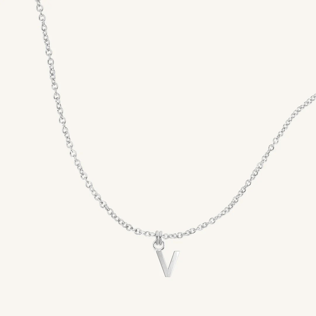 Letter Necklace Plain Chain