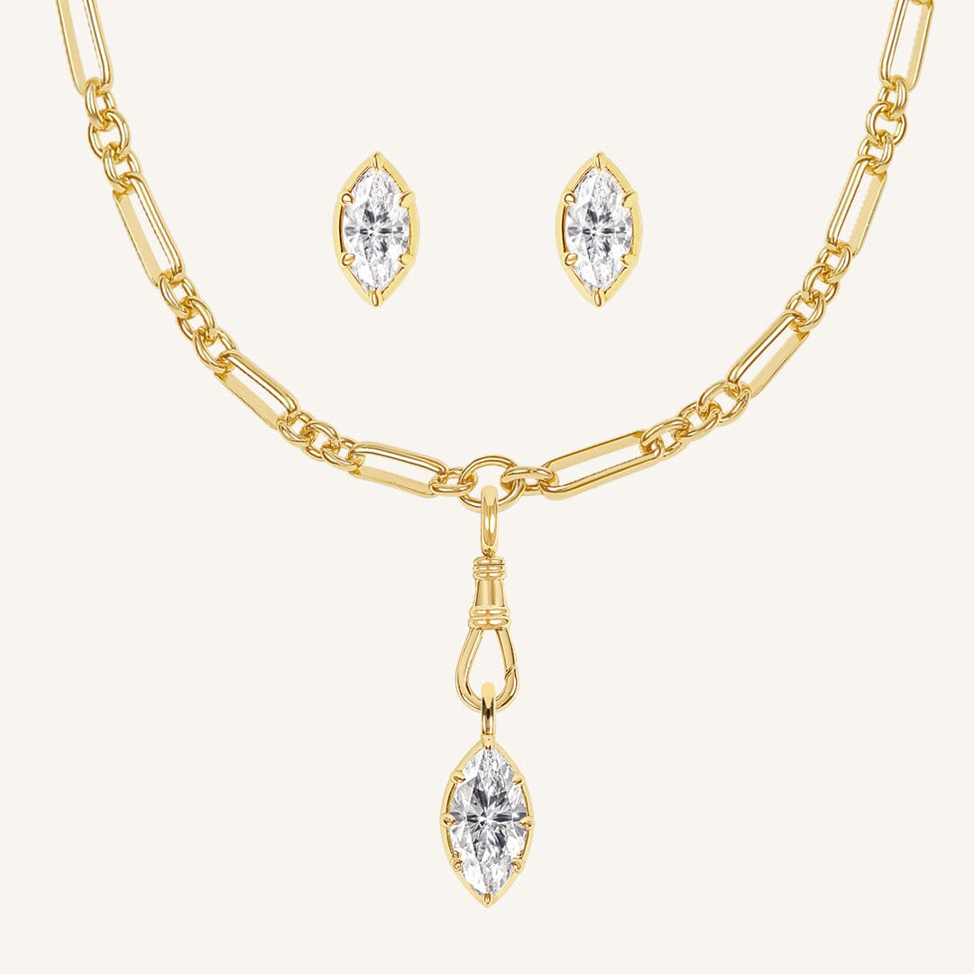 Vera Fob Chain and Studs Set