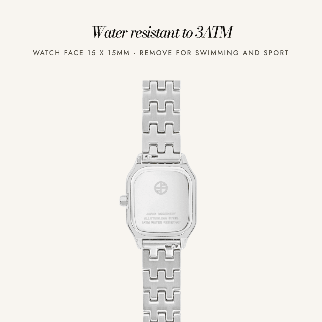 Caseback of the Louis Watch in two tone — water resistant to 3ATM