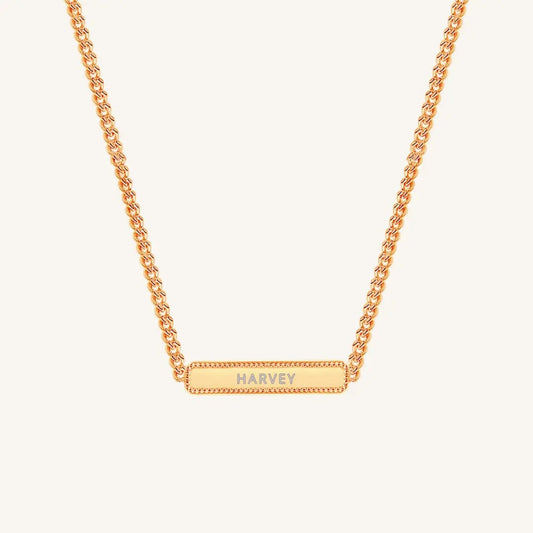 The  ROSE  Etch Bar Necklace by  Francesca Jewellery from the Necklaces Collection.