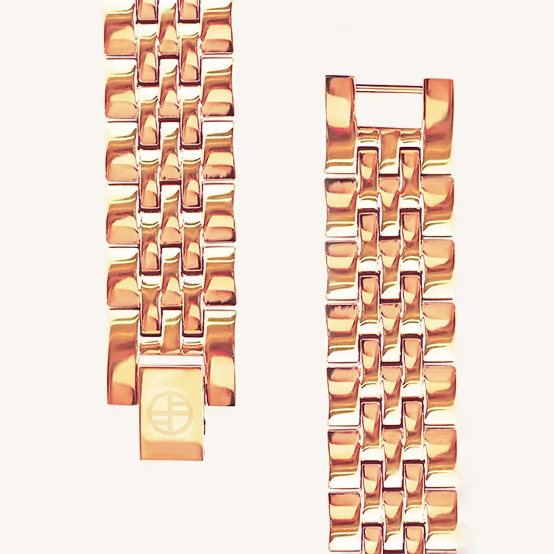 Rose gold watch 2025 links