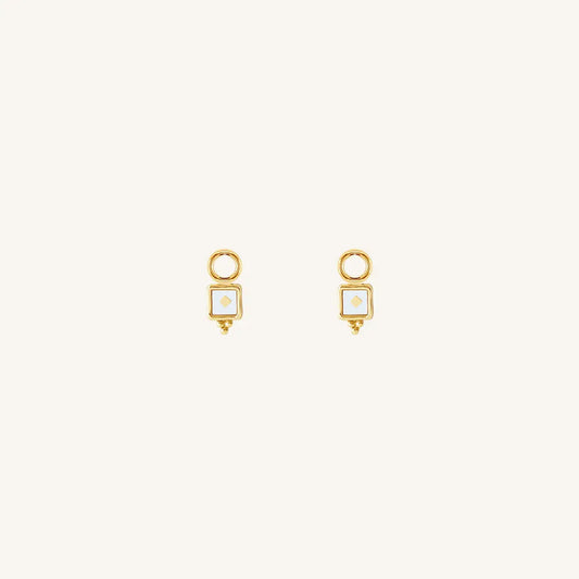 The  GOLD  Intuition Hoop Charm - Set of 2 by  Francesca Jewellery from the Charms Collection.