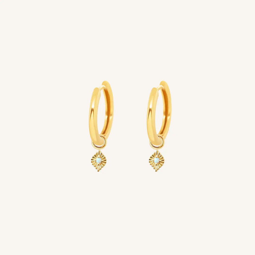 The  GOLD-Ari  Pillar Plain Hoops by  Francesca Jewellery from the Earrings Collection.