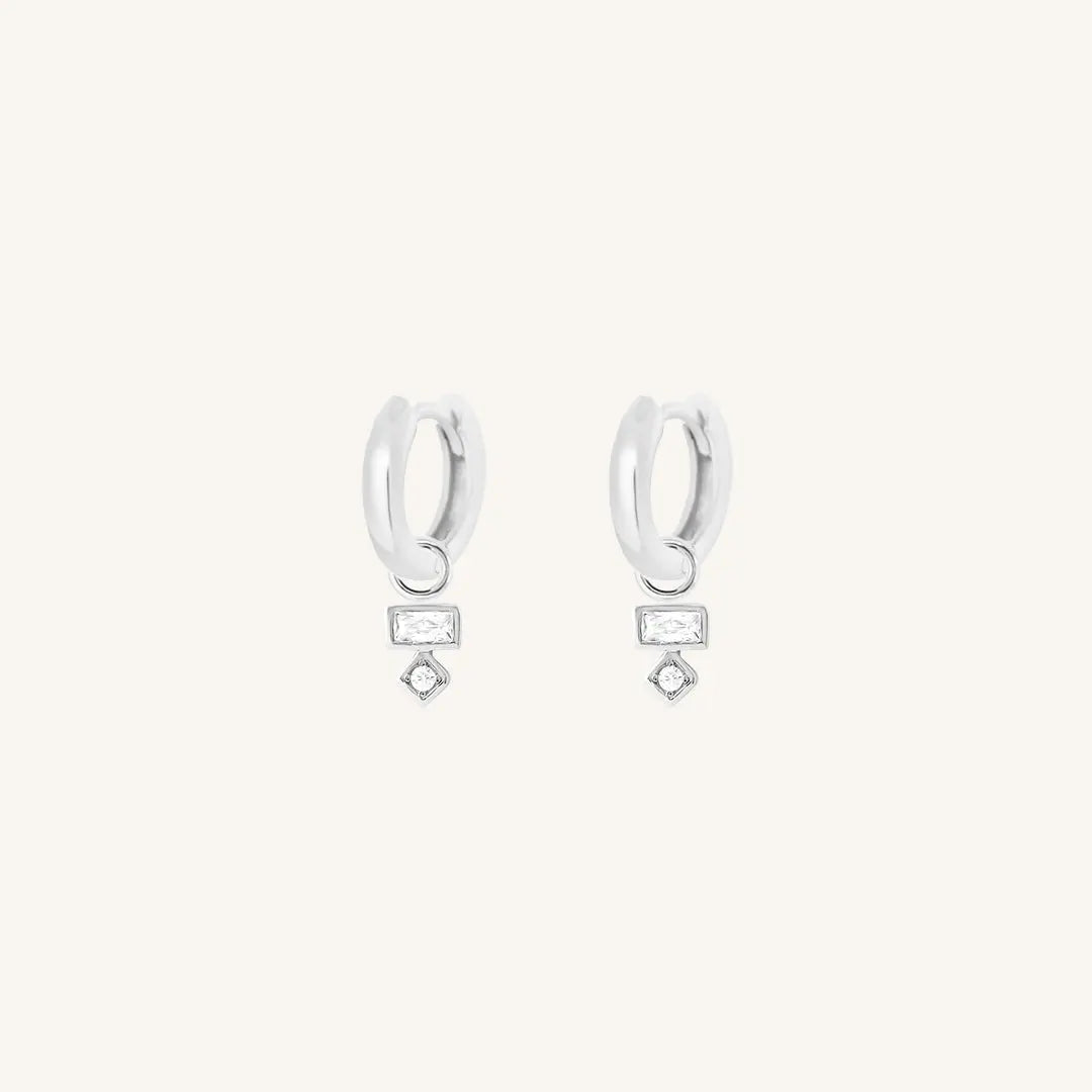 The  SILVER-Billie  Resilience Plain Hoops by  Francesca Jewellery from the Earrings Collection.